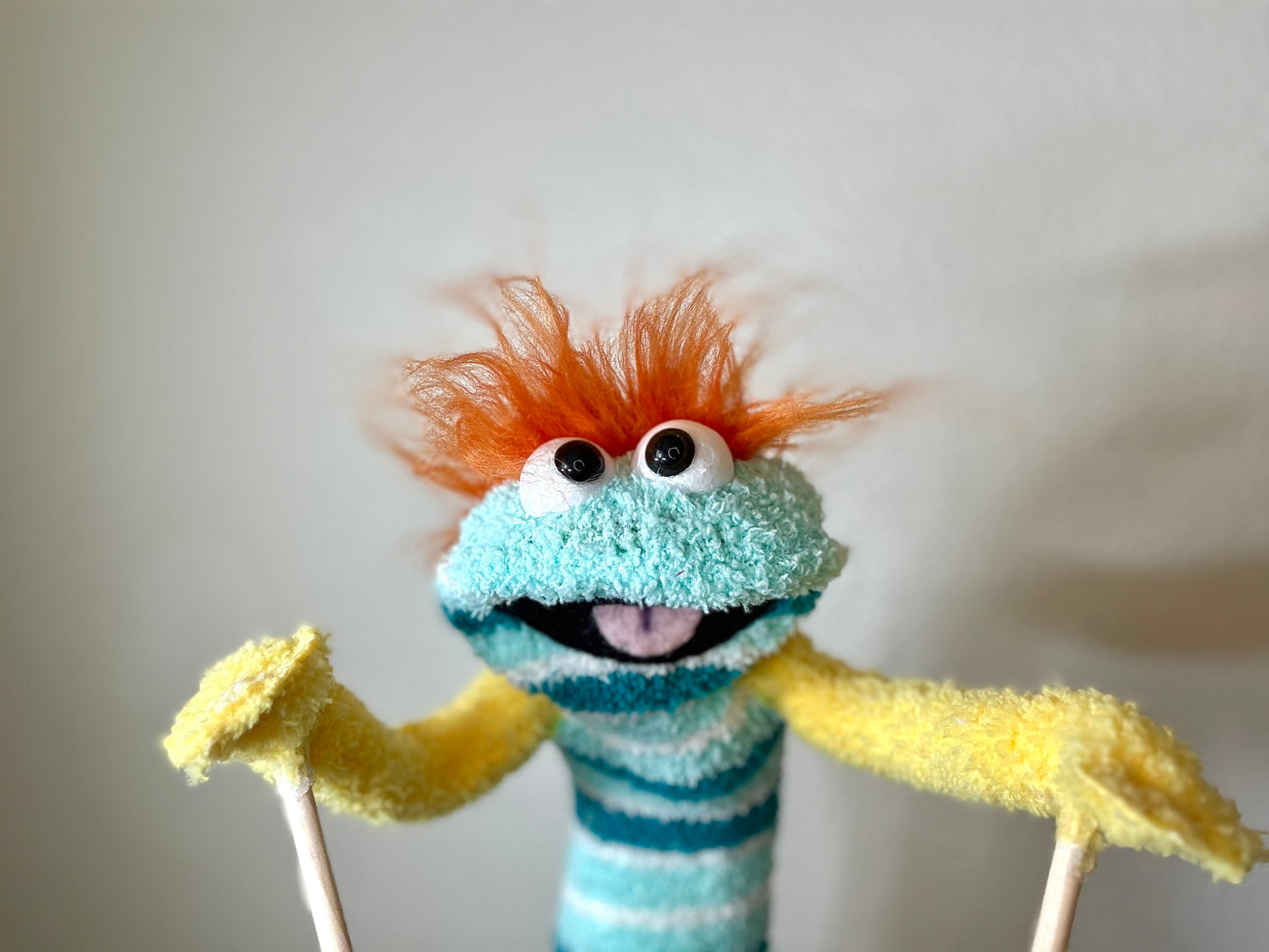 Handmade sock puppet